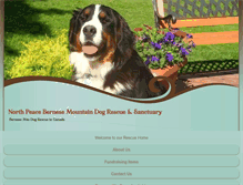 Tablet Screenshot of northpeacebernesemountaindogrescue.com